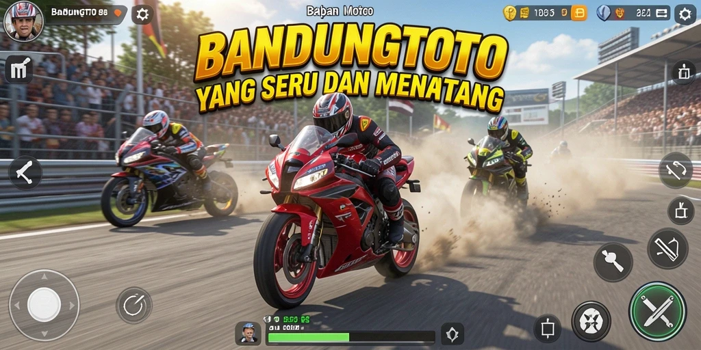 Tampilan gameplay seru di BANDUNGTOTO dengan kecepatan tinggi.