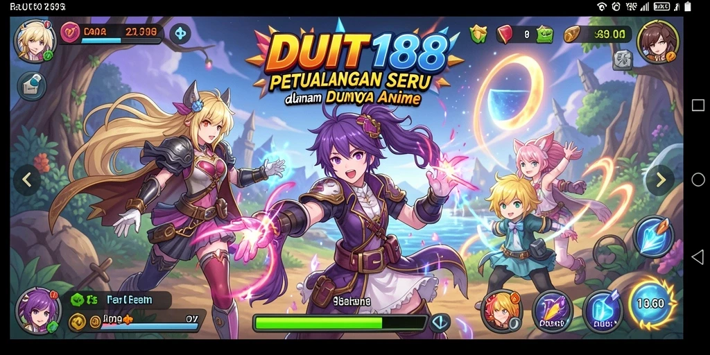 Tampilan gameplay DUIT188 yang epik dan penuh warna.