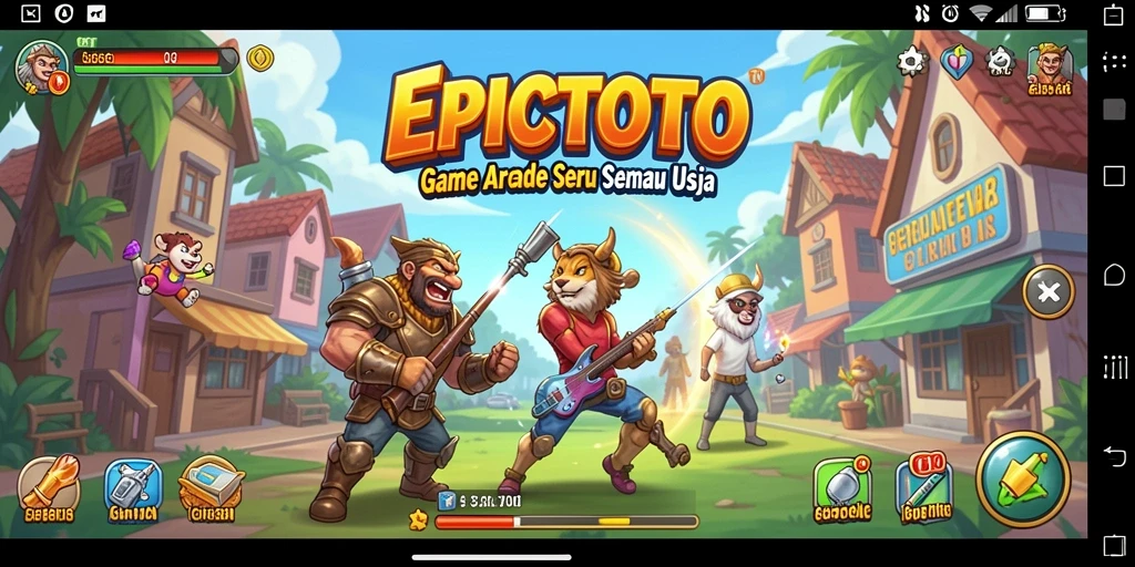 Tampilan permainan EPICTOTO yang menarik dengan grafik yang cerah.