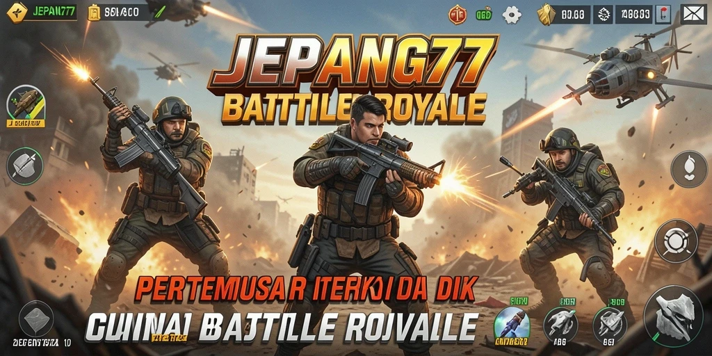 Tampilan gameplay seru di JEPANG77 saat pertempuran berlangsung.