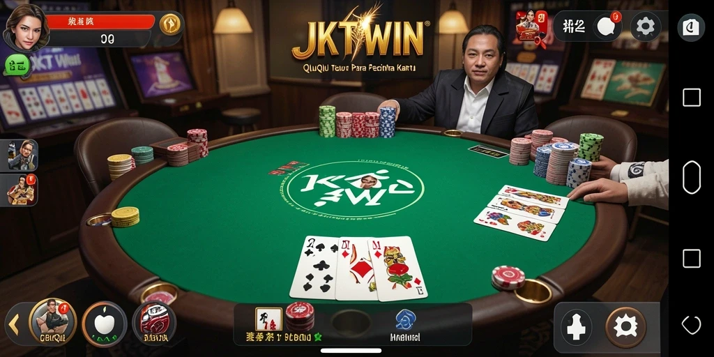 Tampilan gameplay QiuQiu yang mendebarkan di JKTWIN.