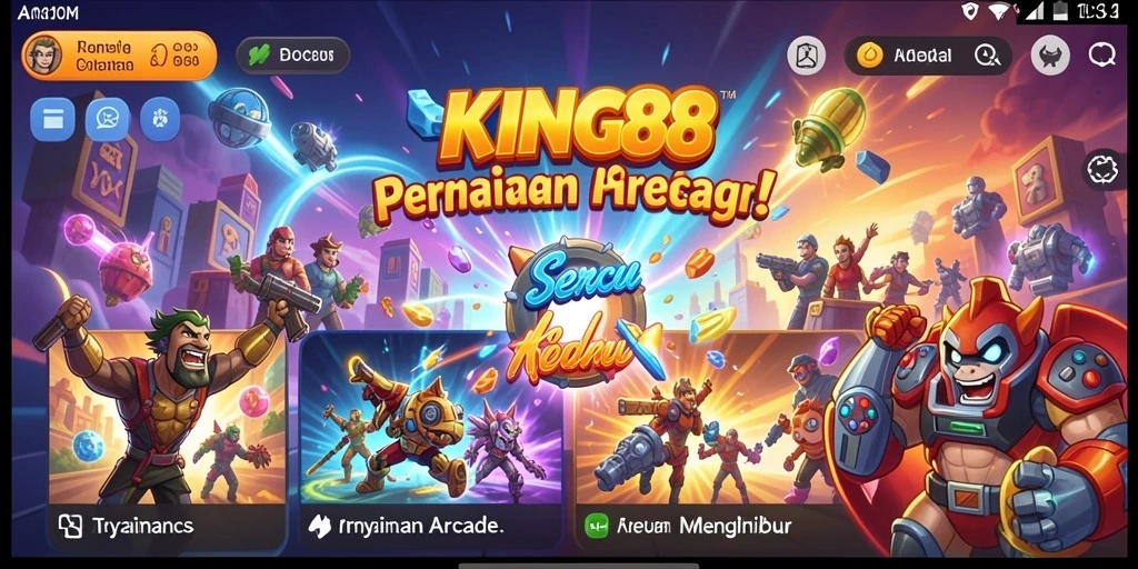 Tampilan gameplay KING88 yang penuh aksi dan keseruan.
