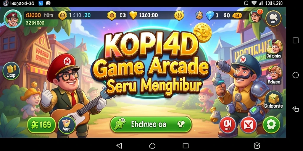 Tampilan seru gameplay KOPI4D yang menantang.