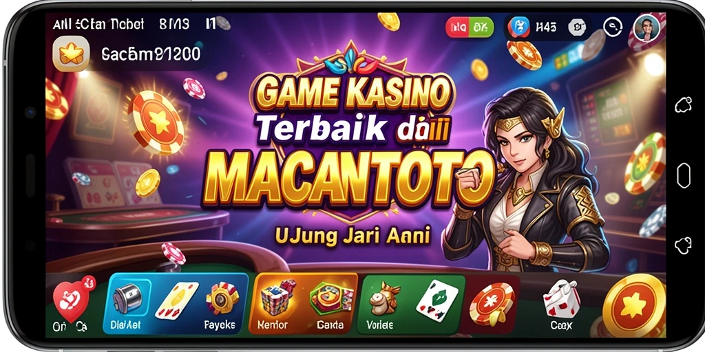 Tampilan gameplay <strong>MACANTOTO</strong> yang mendebarkan dalam aplikasi Kasino.