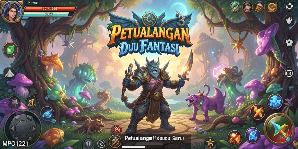 Tampilan gameplay seru di dunia petualangan MPO1221.