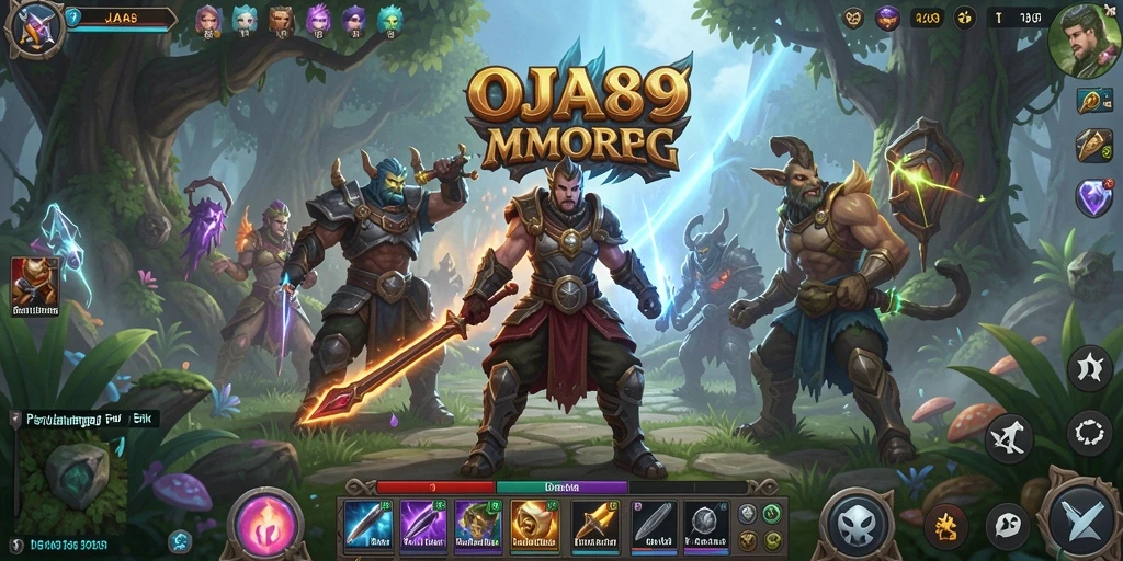 Gameplay menarik di OJA89 yang menggambarkan suasana dungeon MMORPG.