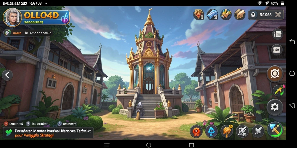 Gameplay seru dalam OLLO4D yang menampilkan strategi Tower Defense.