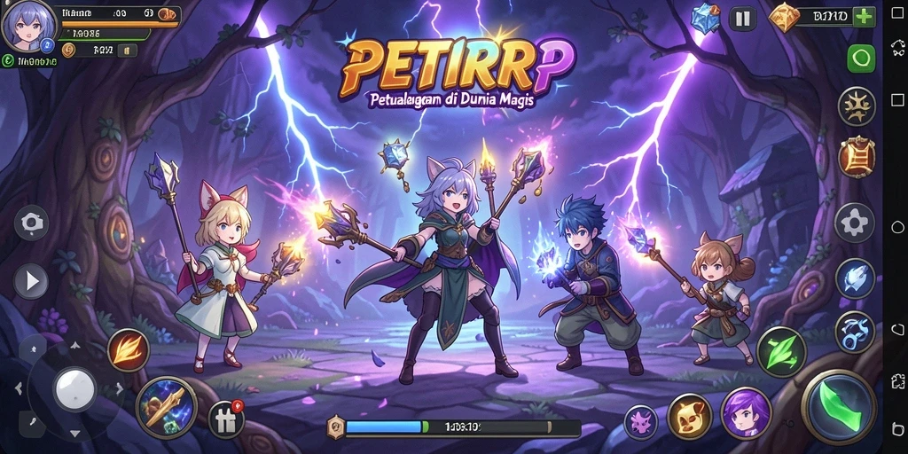 Tampilan gameplay anime yang menakjubkan dan karakter yang ikonik.