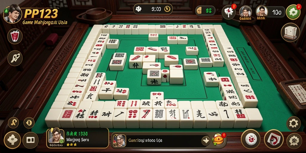Tampilan gameplay PP123 dengan pengalaman Mahjong yang menyenangkan.