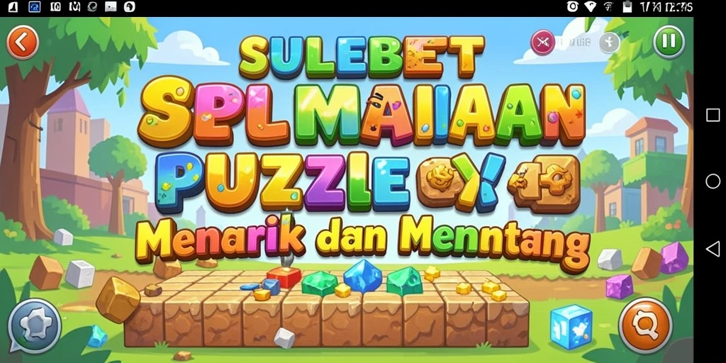 Tampilan gameplay menantang di SULEBET dengan beragam puzzle yang menarik.