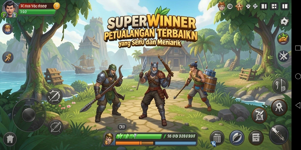 Gameplay SERU di dunia terbuka SUPERWINNER yang menarik.