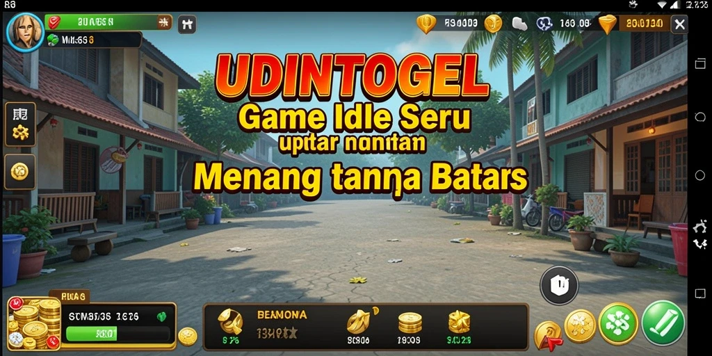 Tampilan gameplay UDINTOGEL yang menarik dan penuh warna.